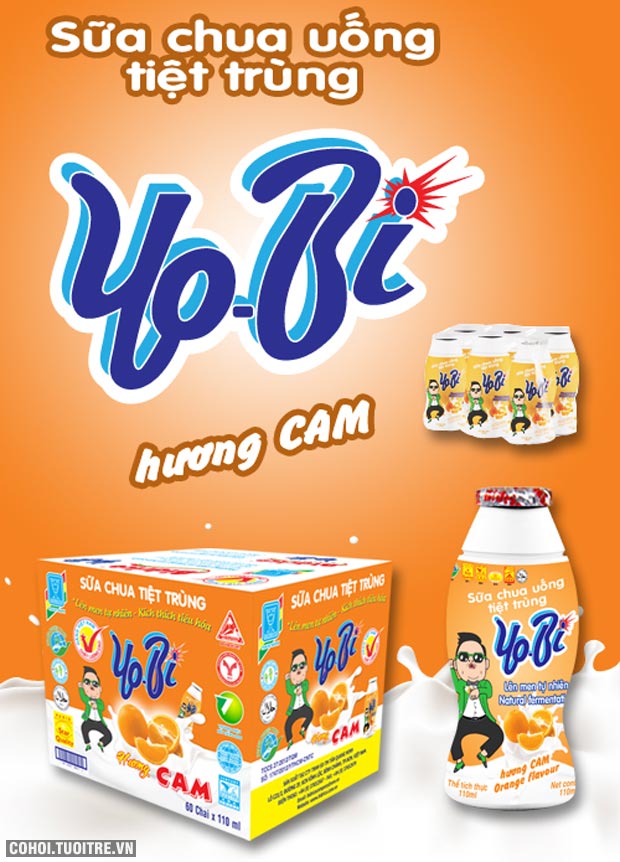 Sữa chua tiệt trùng Yobi Hương Cam