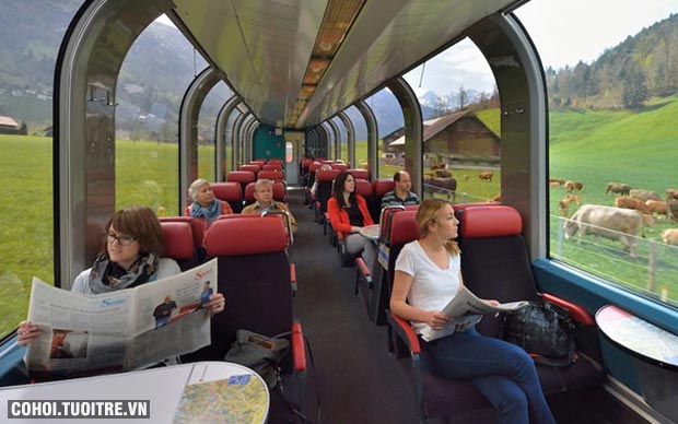 Trải nghiệm Pháp - Thụy Sĩ bằng tàu hỏa