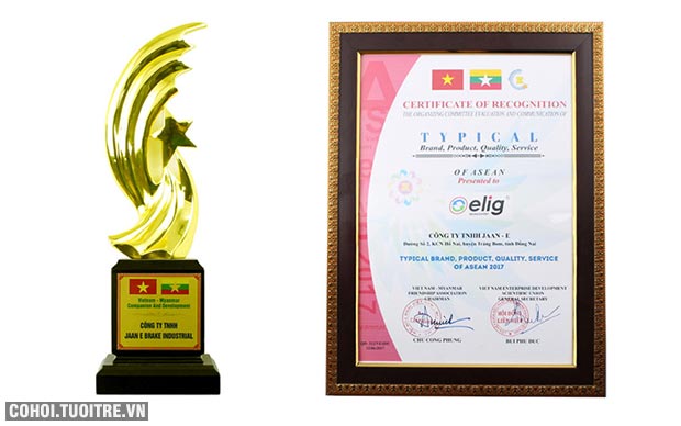 Elig nhận giải thưởng thương hiệu tiêu biểu của ASEAN