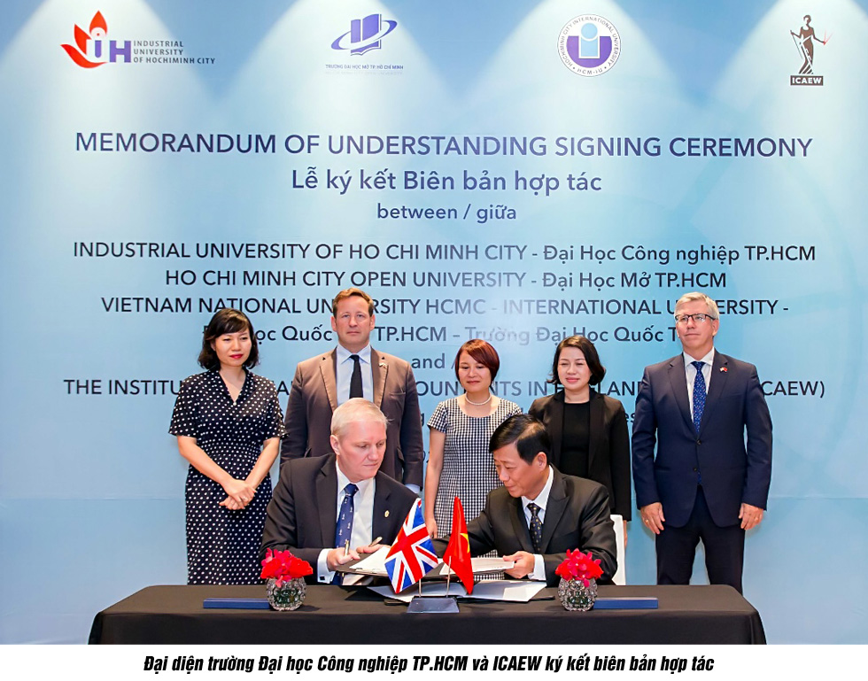 Đại học Công nghiệp TP.HCM ký kết biên bản hợp tác với ICAEW - Ảnh 3