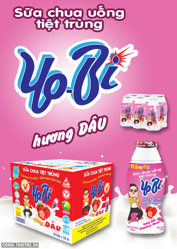 Sữa chua tiệt trùng Yobi Hương Dâu