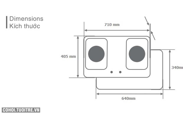 Bếp gas âm hồng ngoại Fujipan G-Cooker FJ-8990-HN