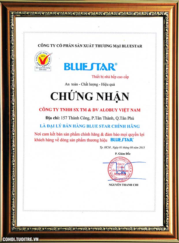 Giá bếp gas hồng ngoại Bluestar khuyến mãi tốt 2016 