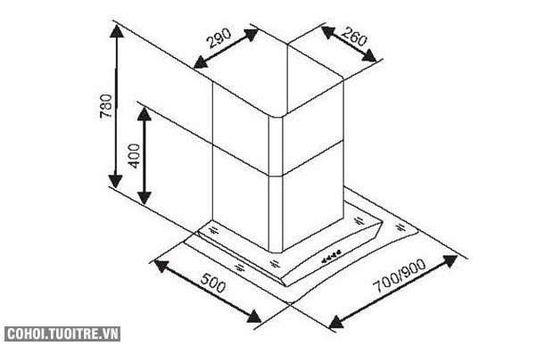 Máy hút mùi bếp Sevilla SV 570