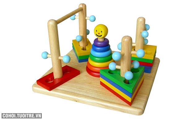 Bộ trò chơi Đường luồn lý thú bằng gỗ Winwintoys 65072