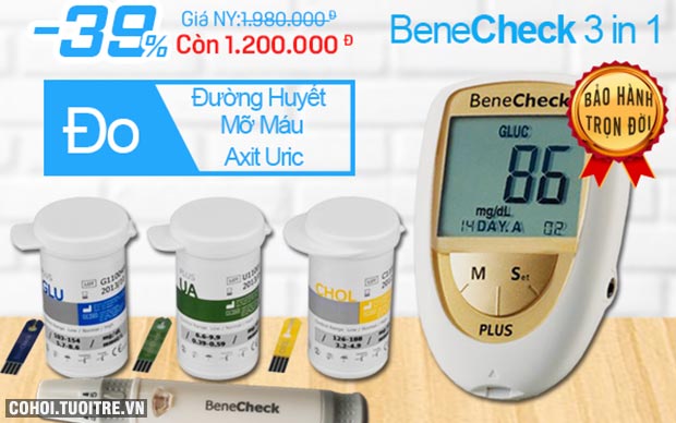 Máy đo đường huyết - mỡ máu - Acid uric (Gút)