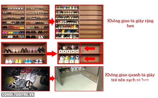 Kệ để giày tiết kiệm diện tích Tashuan TS-5138