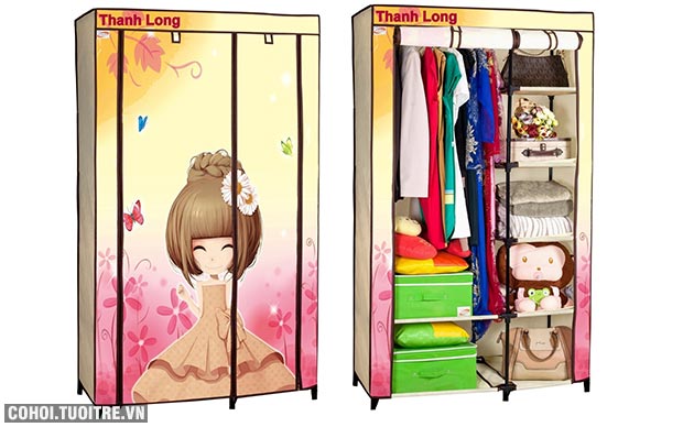 Tủ vải đựng quần áo Thanh Long TVAI01