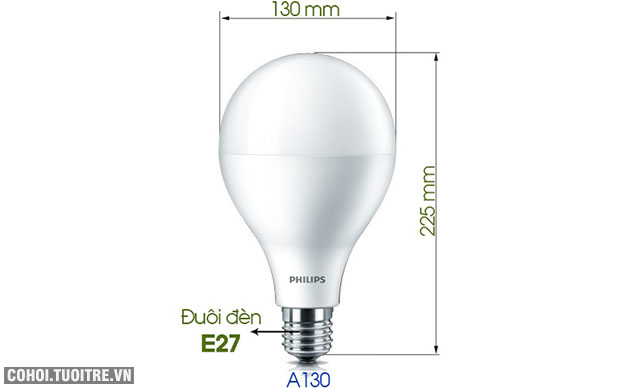 Bóng đèn LED Philips LEDBulb 40W 6500K E27 A130