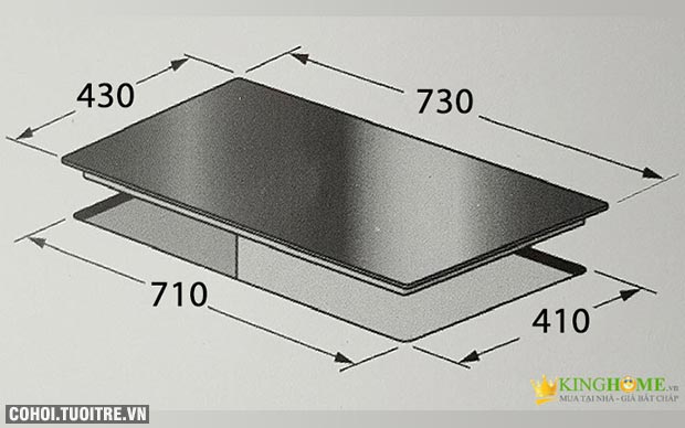 Bếp điện từ đôi Canzy CZ-900GB