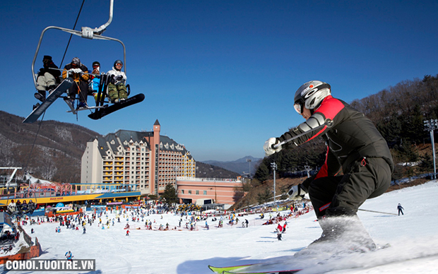 Trải nghiệm trượt tuyết khám phá mùa đông xứ Hàn - Ảnh 3
