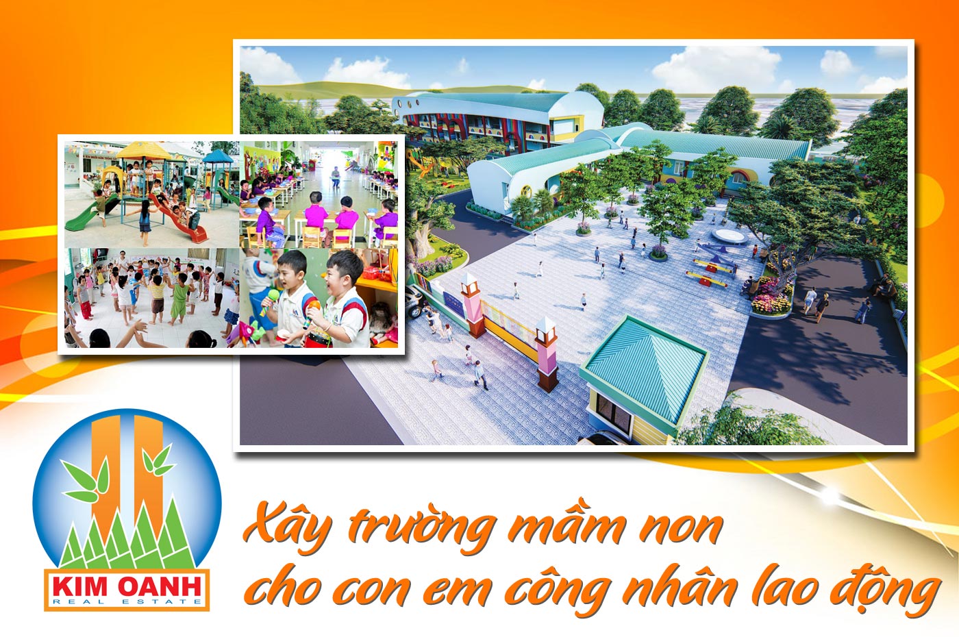 Kim Oanh Group xây trường mầm non cho con em công nhân LĐ - Ảnh 1