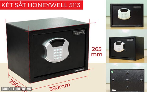 Két sắt khóa điện tử an toàn Honeywell 5113 - Ảnh 6