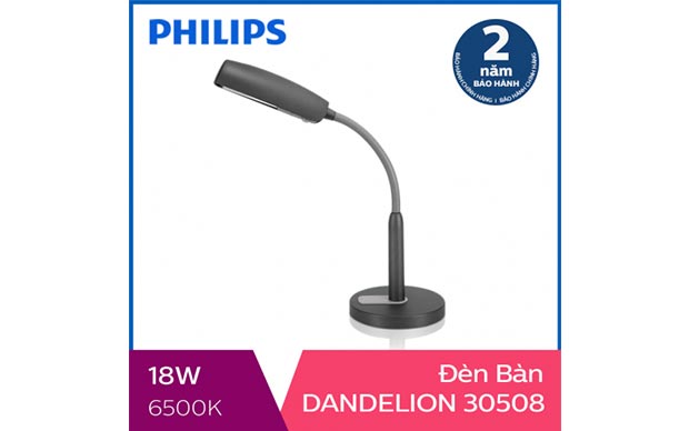 Đèn bàn, đèn chống cận LED Philips Dandelion 30508 11W - Ảnh 1