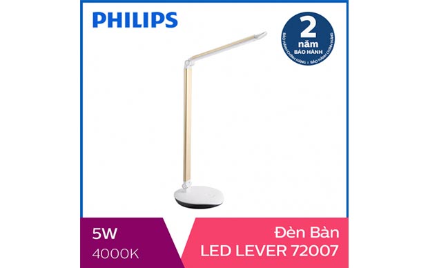 Đèn bàn, đèn học chống cận Philips LED Lever 72007 5W - Ảnh 1
