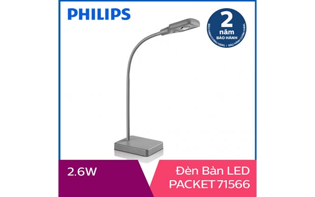 Đèn bàn, đèn học chống cận Philips LED Packet 71566 2.6W - Ảnh 1
