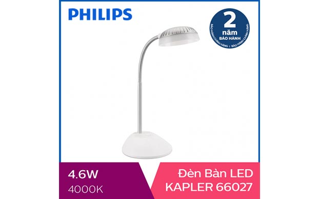 Đèn bàn, đèn học chống cận Philips LED Kapler 66027 4.6W - Ảnh 1