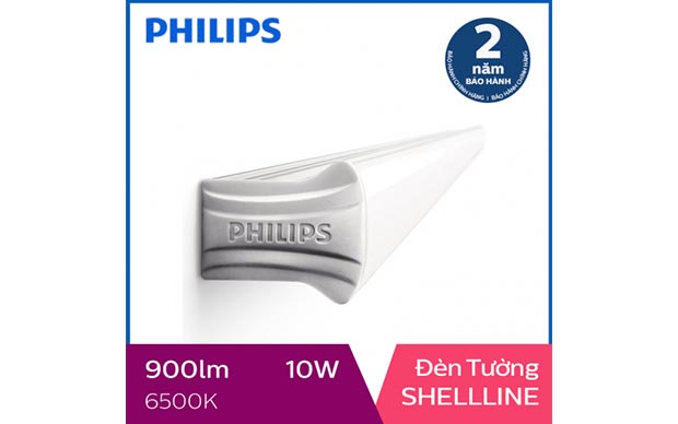 Đèn tường 6 tấc Philips LED Shellline 31173 10W 6500K - Ảnh 1