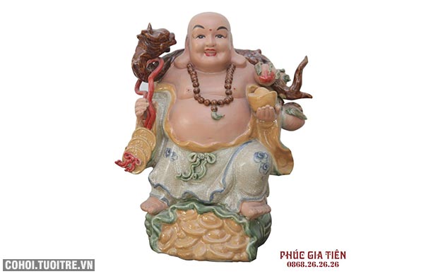 Tượng Di Lặc Gánh Tiền Đào - Ảnh 1