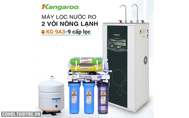 Máy lọc nước RO nóng lạnh 2 vòi Kangaroo KG09A3 - Ảnh 1