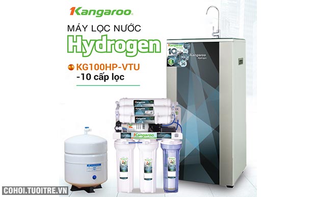 Máy lọc nước RO 1 vòi Kangaroo KG100HP Hydrogen - Ảnh 1