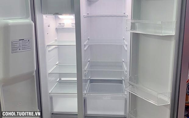 Tủ lạnh Side by Side 2 cánh KAFF KF-SBS600BWT - Ảnh 6