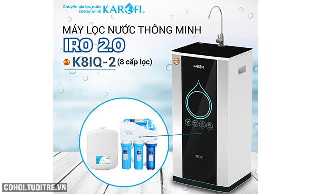 Máy lọc nước RO KAROFI iRO 2.0 K8IQ-2 (8 cấp lọc) - Ảnh 1