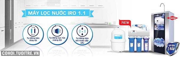 Máy lọc nước RO KAROFI iRO 1.1 K9I-1 (Đèn UV diệt khuẩn) - Ảnh 4