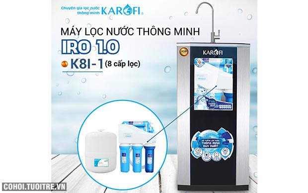 Máy lọc nước RO KAROFI iRO 1.1 K8I-1 (8 cấp lọc) - Ảnh 1