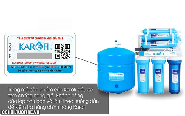 Máy lọc nước RO để gầm, không tủ KAROFI KT-ERO80 - Ảnh 3