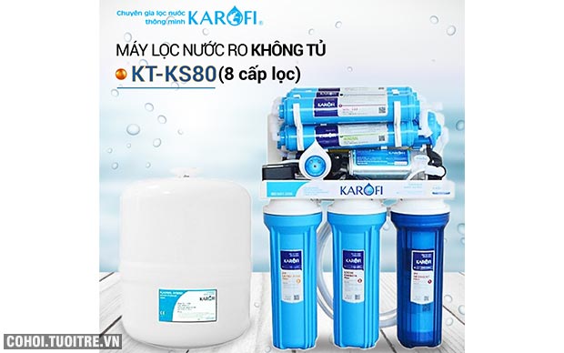 Máy lọc nước RO để gầm, không tủ sRO KAROFI KT-KS80 - Ảnh 1