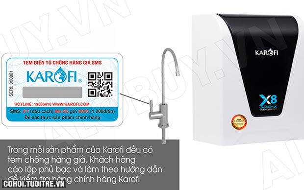 Máy lọc nước RO để bàn, gầm tủ KAROFI SPIDO S-s156 - Ảnh 3