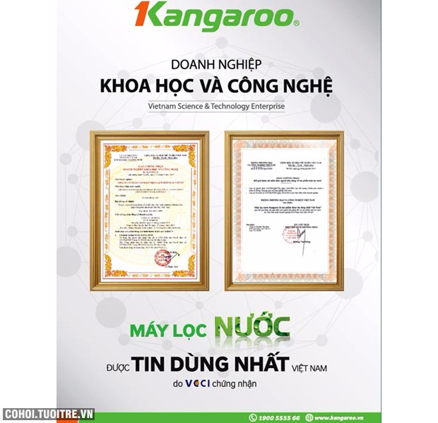 Máy lọc nước RO Hydrogen Superstyrene KANGAROO KG10G5VTU - Ảnh 10