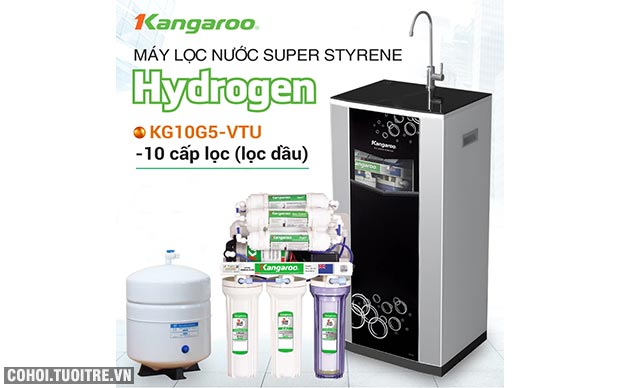 Máy lọc nước RO Hydrogen Superstyrene KANGAROO KG10G5VTU - Ảnh 8