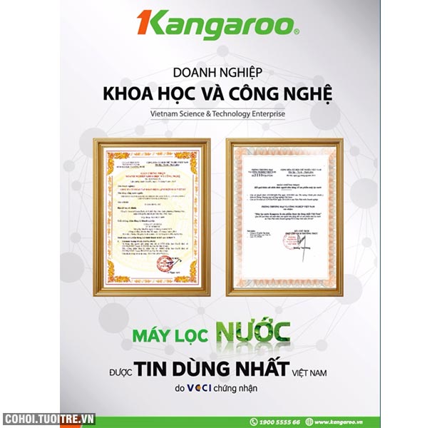 Máy lọc nước RO nhiễm mặn-lợ thành ngọt KANGAROO KG3500A VTU - Ảnh 8