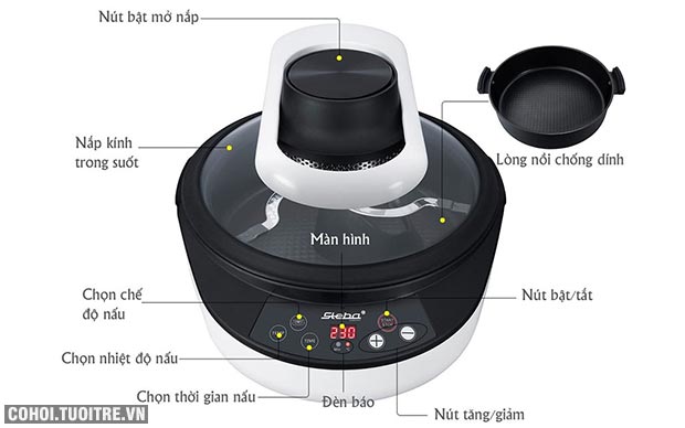 Nồi chiên không dầu Steba HF2050 - Ảnh 2