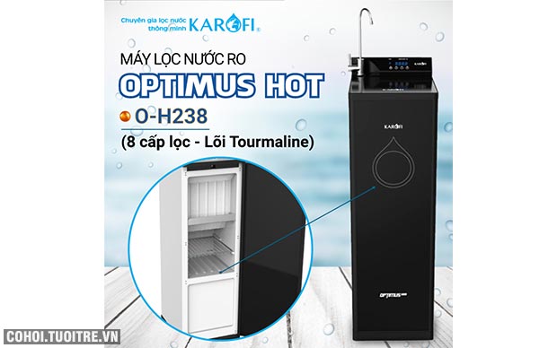 Máy lọc nước RO KAROFI OPTIMUS HOT+ O-H238 (8 cấp lọc) - Ảnh 1