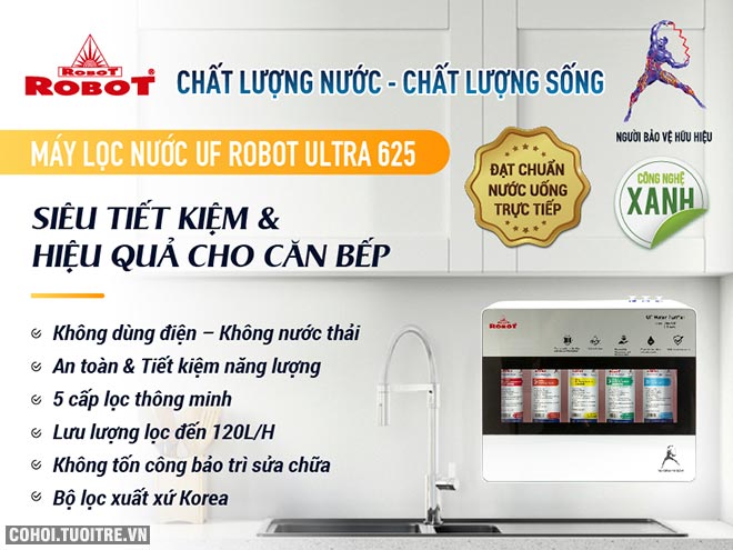 Máy lọc nước công nghệ lọc UF Hàn Quốc siêu tiết kiệm - Ảnh 1