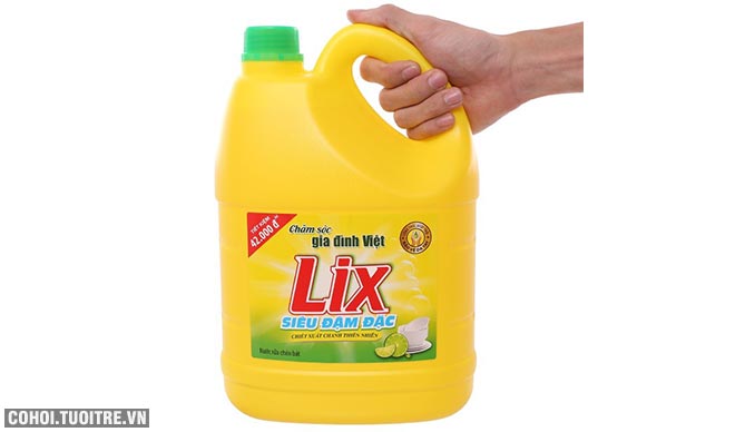Nước rửa chén Lix đậm đặc hương chanh 4Kg khuyến mãi 69 ngàn - Ảnh 2