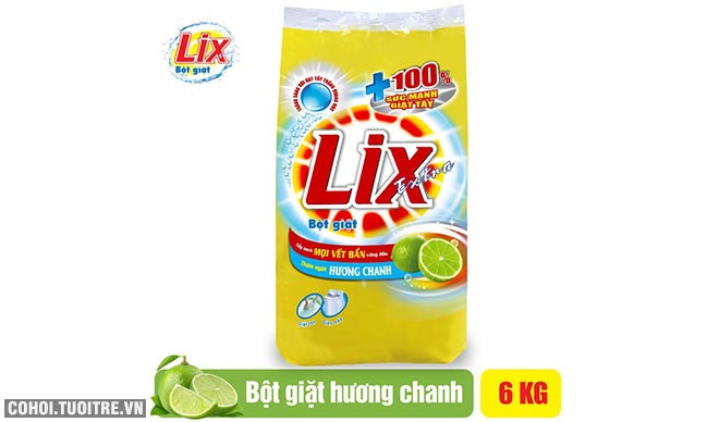 Bột giặt Lix Extra hương chanh 6Kg khuyến mãi 115 ngàn - Ảnh 3