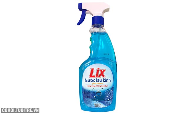 Nước lau kính Lix 650ml sáng bóng, chống bám bụi - Ảnh 2