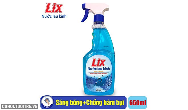 Nước lau kính Lix 650ml sáng bóng, chống bám bụi - Ảnh 3