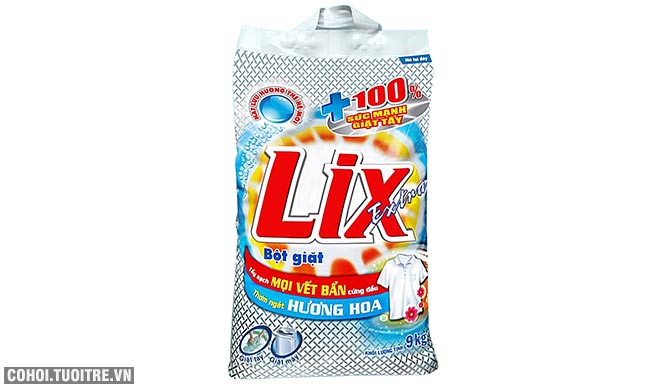 Bột giặt Lix Extra hương hoa 9Kg khuyến mãi 159 ngàn - Ảnh 2