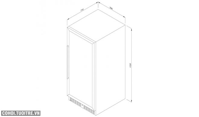 Tủ rượu Malloca MWC-180BG chính hãng - Ảnh 5