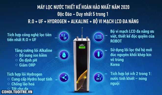 Máy lọc nước ROBOT ứng dụng công nghệ cao giúp kiểm soát nước lọc - Ảnh 4