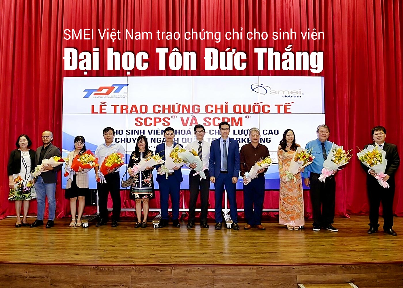 SMEI Việt Nam trao chứng chỉ cho sinh viên Đại học Tôn Đức Thắng - Ảnh 1