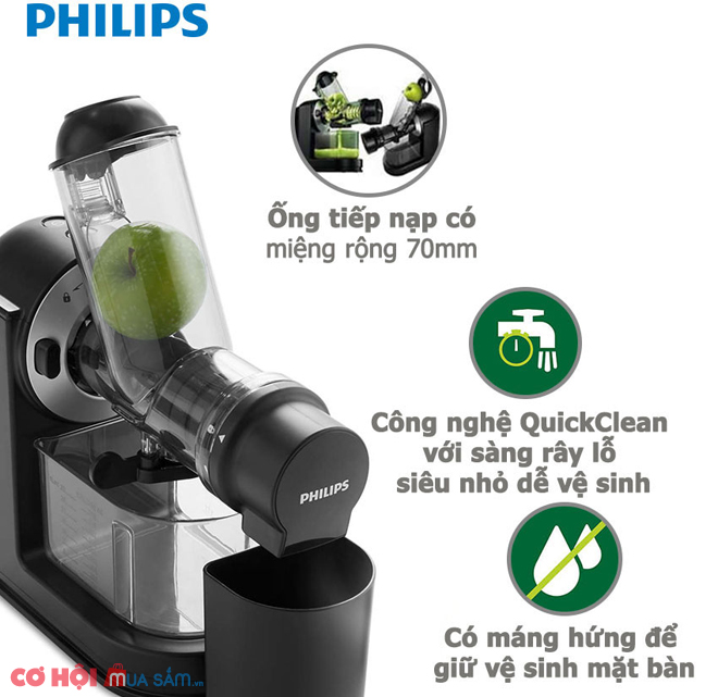 Đánh giá chi tiết máy ép chậm Philips HR1889 - Ảnh 4