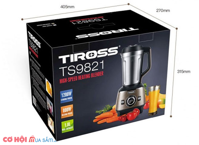 Máy làm sữa hạt đa năng Tiross TS9821 - Ảnh 5