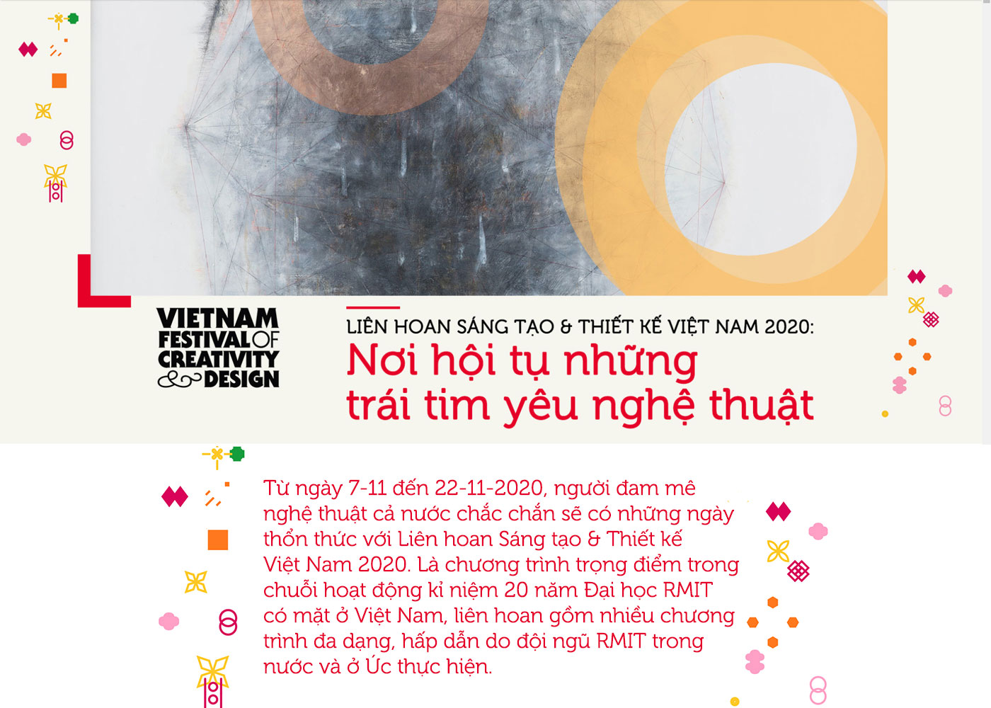 Liên hoan Sáng tạo & Thiết kế Việt Nam 2020 - Nơi hội tụ những trái tim yêu nghệ thuật - Ảnh 1