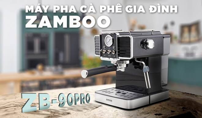 Tìm hiểu máy pha cà phê gia đình Zamboo ZB-90PRO - Ảnh 1